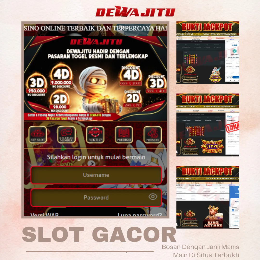 DEWAJITU 💽 Cuma Modal 10 K Bisa Cuan, Unlock Free Spin & Bonus Scatter